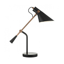 Luminaire Center Lampe de table Jack Noir mat,cuivre antique 1 ampoule 53cm