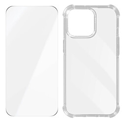 Avizar Coque pour iPhone 15 Pro Max Coins Antichoc + Verre Trempé 9H Transparent