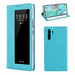 Etui en PU fenêtre de visualisation avec fente pour carte bleu pour votre Huawei P30 Pro