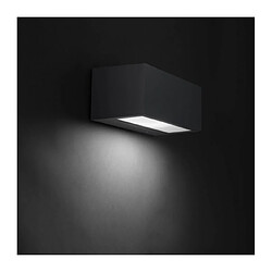 Leds C4 Applique halogène Nemesis, aluminium et verre, gris urbain pas cher