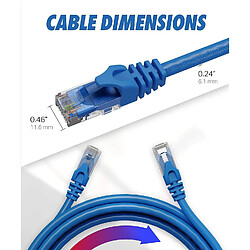 Avis Ultra Clarity Cables Cable Ethernet Cat6 Cable RJ45 Haute Vitesse 10 Gbps Compatible avec Modem, PC, Commutateurs,