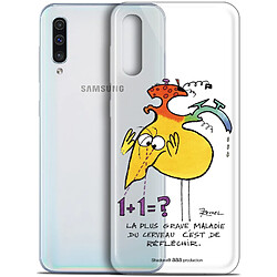 Caseink Coque Pour Samsung Galaxy A50 (6.4 ) [Gel HD Collection Les Shadoks ? Design Réfléchir - Souple - Ultra Fin - Imprimé en France]