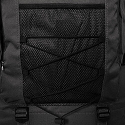 vidaXL Sac à dos en style d'armée XXL 100 L noir pas cher