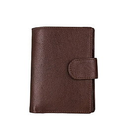 Porte-Carte Homme Portefeuille Protection Magnétique Cuir Anti RFID Marron YONIS