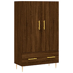 Maison Chic Buffet,Meuble de Rangement,commode pour salon,Cuisine chêne marron 69,5x31x115 cm bois d'ingénierie -MN56166