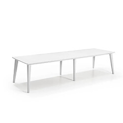 ALLIBERT-JARDIN Table Lima - Résine - 8-10 personnes - Blanc