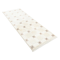 Vidal Tapis de couloir en laine 211x81 beige Darya