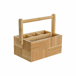 Range-couverts DKD Home Decor Naturel Bambou 27 x 16,5 x 11,5 cm