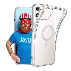 JAYM - Coque Renforcée pour Apple iPhone 15 Plus (Compatible Magsafe) - Souple et résistante - Certifiée 2 Mètres de chute - Transparente