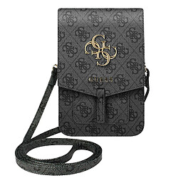 Guess Maroquinerie Pochette Smartphone Imprimé avec Bandoulière Porte-cartes Logo 4G Guess gris