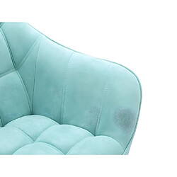 Vente-Unique Canapé 2 places et fauteuil en tissu vert d'eau CASERTA pas cher