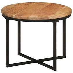 Maison Chic Table basse pour salon | Table à café 45x45x35 cm bois massif acacia et fer -GKD92642