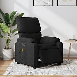 Maison Chic Fauteuil Relax pour salon, Fauteuil de massage inclinable électrique Noir Tissu -GKD90495