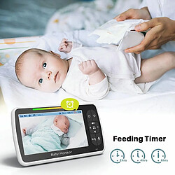 Acheter Babyphone Camera Sans Fil Vision Nocturne Surveillance Température Intercom 300m EU Plug YONIS