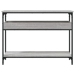 Acheter Maison Chic Table console | Meuble d'entrée | Table d'appoint avec étagère sonoma gris 100x29x75 cm -GKD99709