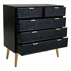 Acheter Commode Alexandra House Living Noir Doré Bois MDF