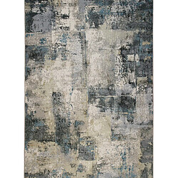 Thedecofactory LUCANO USED - Tapis moderne effet usé bleu 160x230