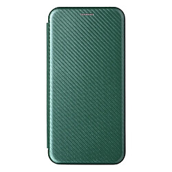 Coque en TPU + PU texture en fibre de carbone avec support magnétique, porte-carte vert pour votre Samsung Galaxy A13 5G