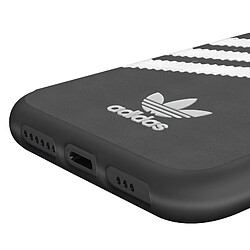 Adidas Coque pour iPhone 11 Pro Max Bords Surélevés 3 Stripes Blanc / Noir pas cher