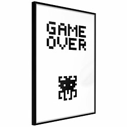 Paris Prix Affiche Murale Encadrée Game Over 20 x 30 cm Noir