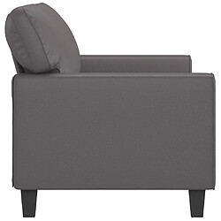 Acheter Maison Chic Canapé à 2 places,Sofa de Salon,Canapé droit Gris 140 cm Similicuir -GKD890714