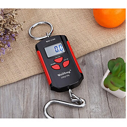 Avis Universal Échelle de grue portable mini lourde électronique numérique en acier inoxydable crochet balance de poids LCD(Rouge)