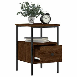 Acheter Maison Chic Table de chevet,Table de Nuit,Meuble de Rangement chêne marron 34x36x50 cm bois d'ingénierie