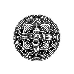 Avis Symbole Norvégien Du Bouclier Viking Médiéval Broche Ovale Châle Châle Chandail Broche 1