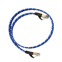 Cat7 câble réseau Ethernet blindé plaqué or 10gbps 600mhz 1m pas cher