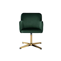 Chaise de bureau - Velours - Vert et doré - CAPULI de Pascal Morabito