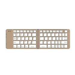 Universal Clavier sans fil Bluetooth 3.0 Clavier ultra-mince pliable iPad IOS 10 mètres Clavier tablette | Clavier (or)