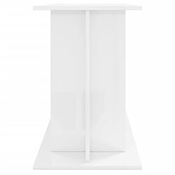 Acheter vidaXL Support d'aquarium blanc brillant 120x40x60cm bois d'ingénierie