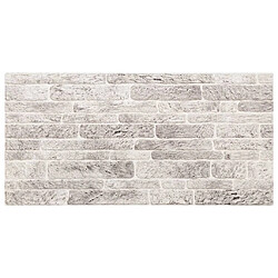 vidaXL Panneaux muraux 3D 10 pcs gris clair 100x50 cm EPS