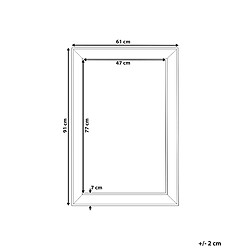 Avis Beliani Miroir BUBRY 91 cm Argenté