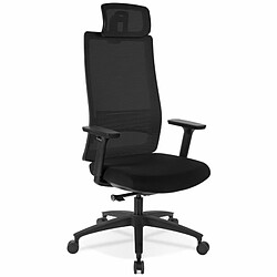 Paris Prix Fauteuil de Bureau Design Tiziano 126cm Noir