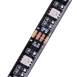 Acheter Wewoo Ruban LED Waterproof Epoxyde noir 7.2W 30 LEDs SMD 5050 USB TV Conseil RGB époxy lumière de la corde, Longueur: 1m, DC 5V