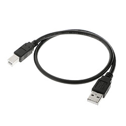 0,5 M Câble D'imprimante à Fil USB Câble A à B Mâle Haute Vitesse 2.0 Cordon De Données - Noir pas cher