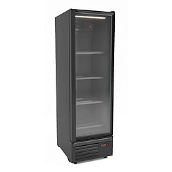 Armoire réfrigérée positive 1 porte en verre noir 550L - Combisteel