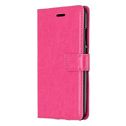 Wewoo Housse Coque Crazy Horse Texture Horizontal Étui en cuir avec support et fentes pour cartes et portefeuille et cadre photo Xiaomi Mi A3 rose