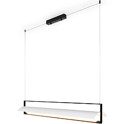 ICONIK INTERIOR Lampe Suspendue Barre Horizontale LED - Newa Noir