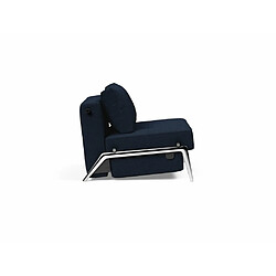 Avis Inside 75 INNOVATION LIVING Fauteuil design CUBED 02 ALU convertible 200*90cm tissu Mixed Dance Blue