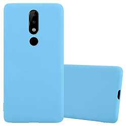 Cadorabo Coque Nokia 5.1 PLUS / X5 Etui en Bleu