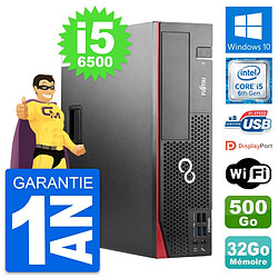 PC Fujitsu Esprimo D556 DT Intel i5-6500 RAM 32Go Disque 500Go Windows 10 Wifi - Occasion