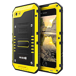 Universal 1PC Téléphone Case étanche Anti-Fall Metal Protection Shel Shell pour iPhone6 / 6s (jaune)