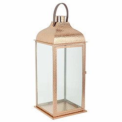 Lanterne Alexandra House Living Cuivre verre Acier inoxydable 29 x 70 x 29 cm