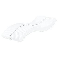 Maison Chic Matelas en mousse, Matelas doux blanc 90x200 cm dureté H2 H3 -GKD55271