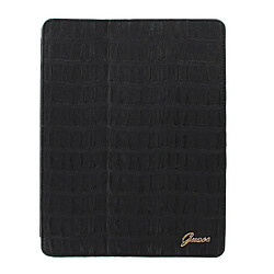 Guess Maroquinerie GUP2CRG Etui luxe Guess crocodile Noir pour iPad 2, nouvel iPad 3, iPad 4 retina