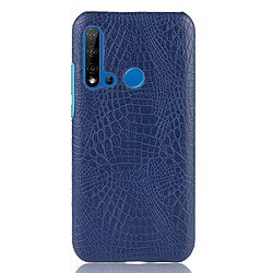 Wewoo Coque PC + PU antichoc à texture de crocodile pour Huawei P20 lite 2019 / Huawei nova 5i bleu