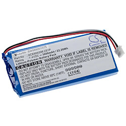 vhbw Batterie compatible avec Spectran NF-5030, NF-5030X, NF-XFR outil de mesure (3000mAh, 7,4V, Li-polymère)