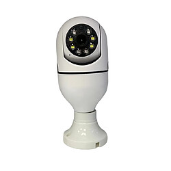 Webcam 360 degrés Panoramique Caméra de surveillance de capuchon de lampe Maison sans fil WiFi HD Moniteur à distance pour téléphone portable